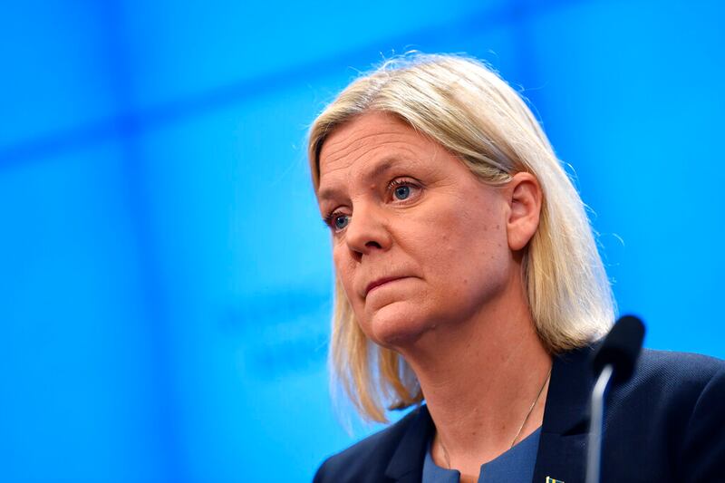 Photo of Swedish Social Democratic Party leader and newly appointed Prime Minister Magdalena Andersson