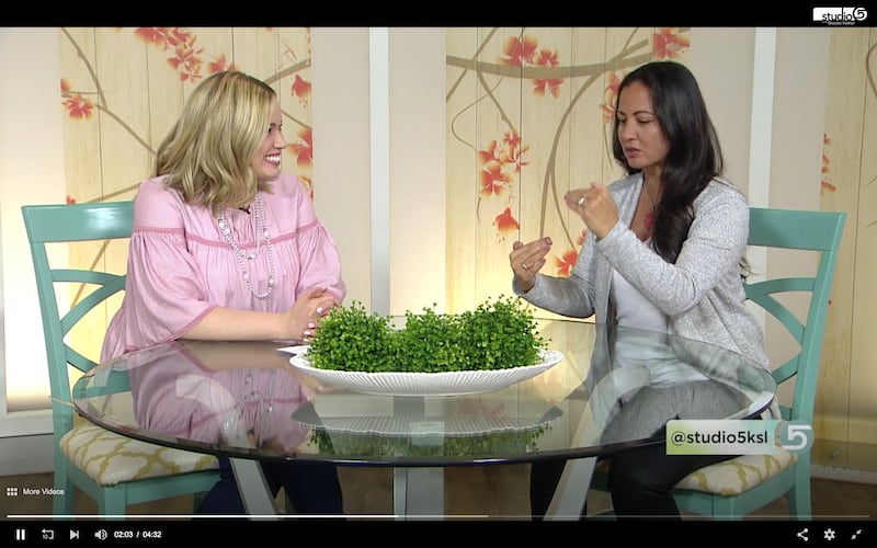 Brooke Walker, left, and Amy Iverson during a recent episode of "Studio 5."