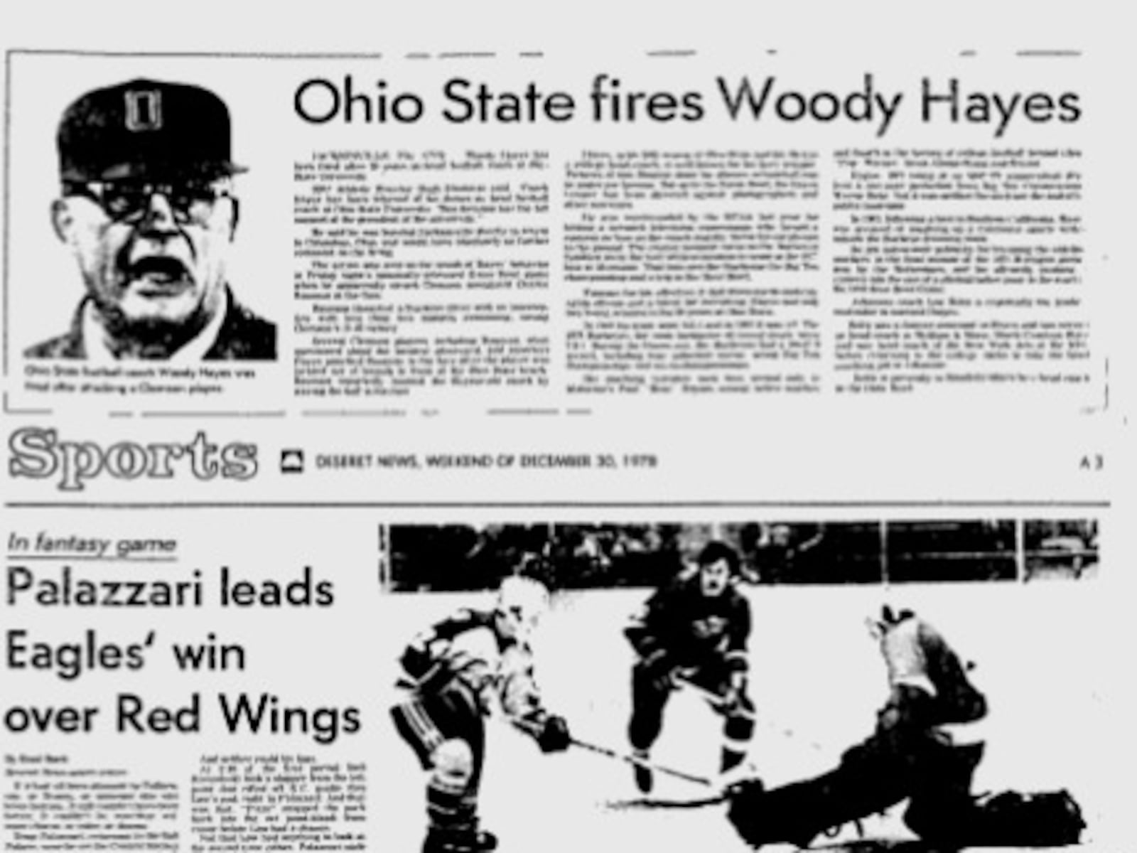 Deseret News archives: Woody Hayes punch ended a Hall of Fame career ...