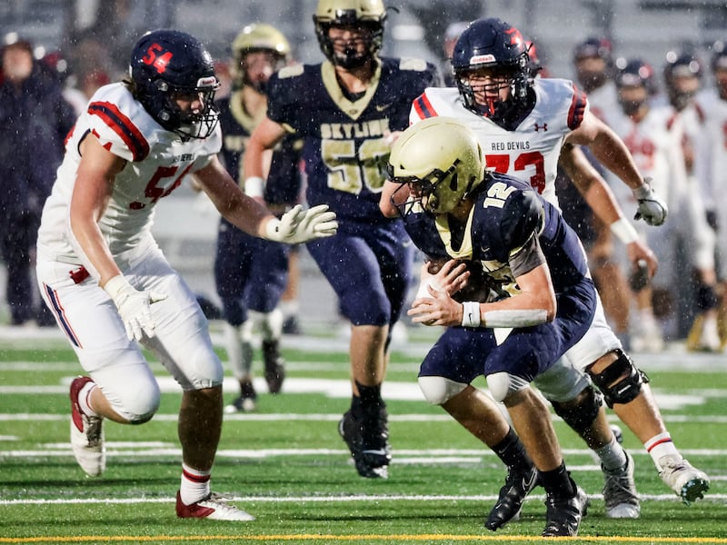 Springville High School beat Skyline in a high school football game in Salt Lake City.
