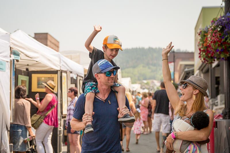 Attendees at the Kimball Arts Festival in Park City.