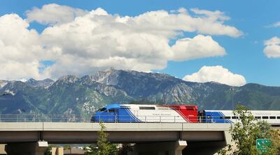 A FrontRunner train crosses 9000 South in Draper on Tuesday, June 19, 2018. Draper and Sandy City Councils passed resolutions Tuesday to support the 0.25 percent tax hike for transportation, surpassing the required support from representatives of 67 perce