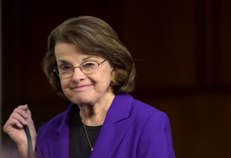 Sen. Dianne Feinstein, D-Calif. listens to testimony from Supreme Court Justice nominee Neil Gorsuch on March 22, 2017.