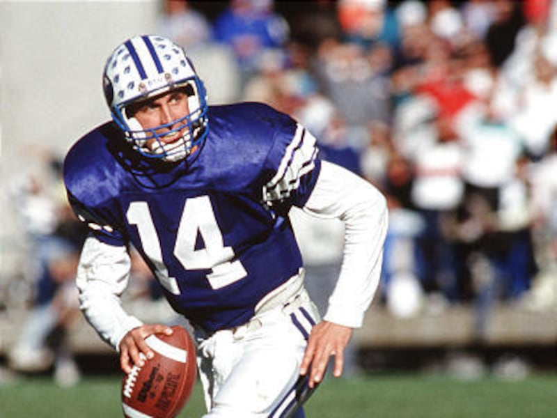 Brigham Young University quarterback Ty Detmer.