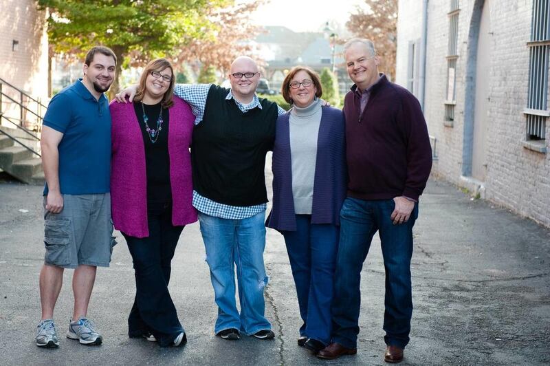 Teresa Porter, second from left, and her family.