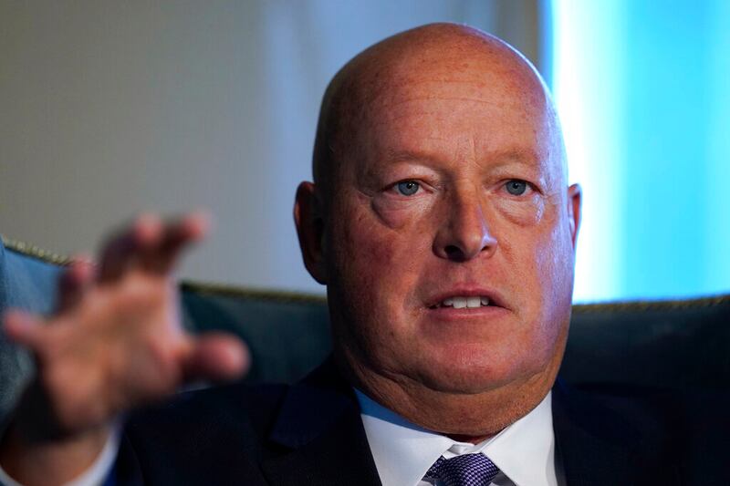 Disney CEO Bob Chapek in Boston.