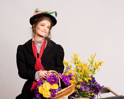 Eliza Doolittle (Sarah Jane Watts) in CenterPoint Theatre's "My Fair Lady."