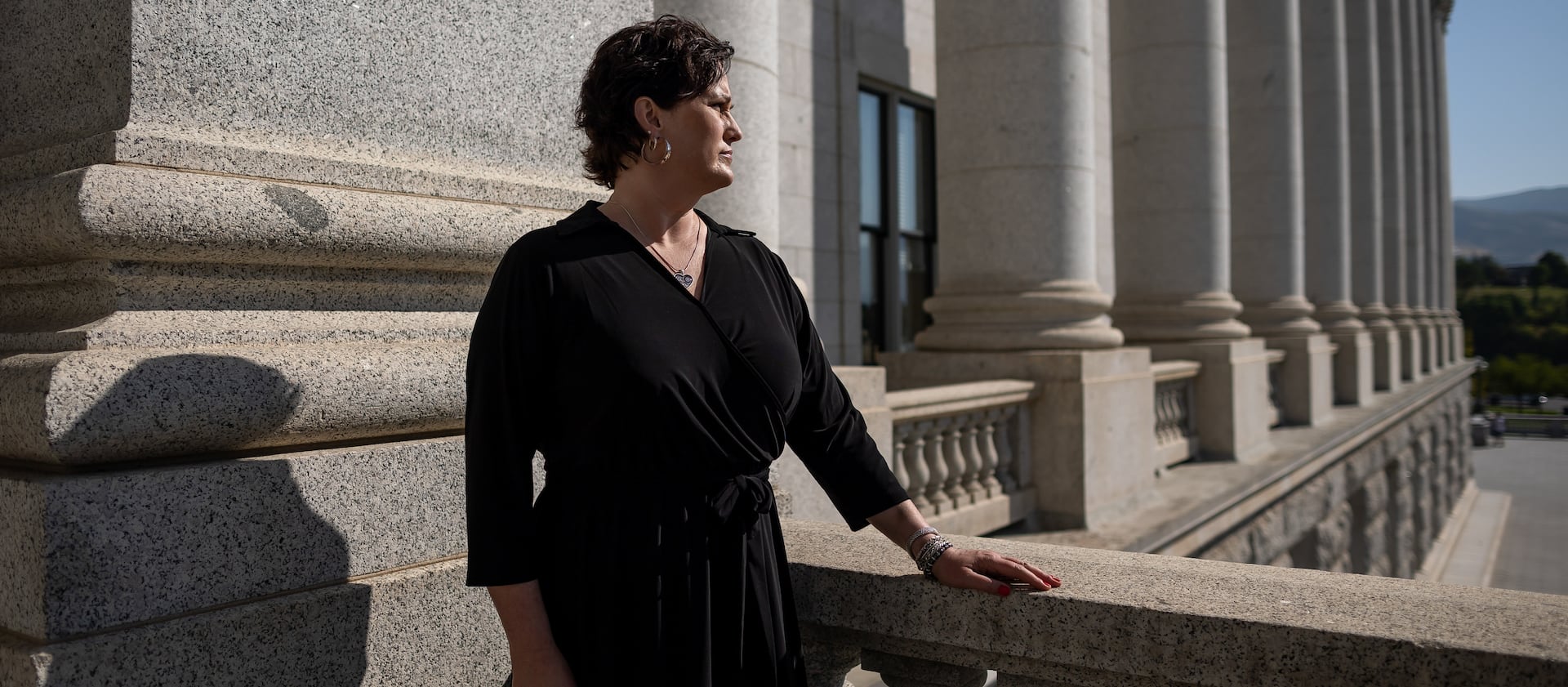 Sharon Weeks poses for a portrait at the Capitol in Salt Lake City on Wednesday, Sept. 15, 2021.