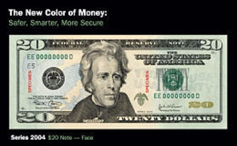 The new colorized version of $20 bills is expected to comprise about half of all $20s in circulation within 18 months.