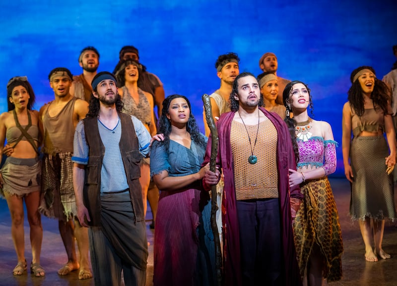 A scene from “The Prince Of Egypt” by Stephen Schwartz and Philip LaZebnik at Dominion Theatre.
