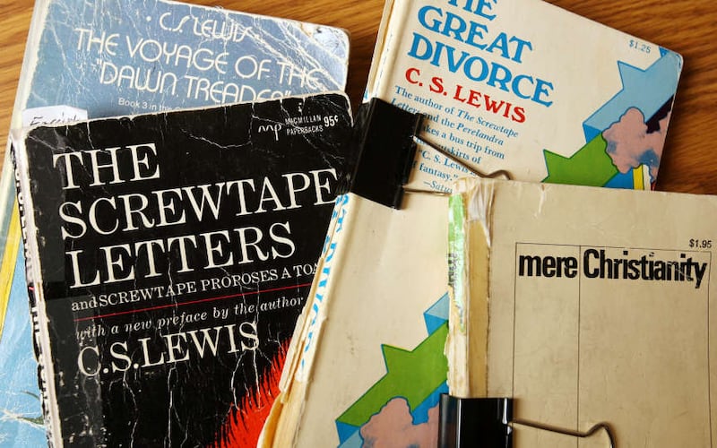 A collection of C.S. Lewis books.