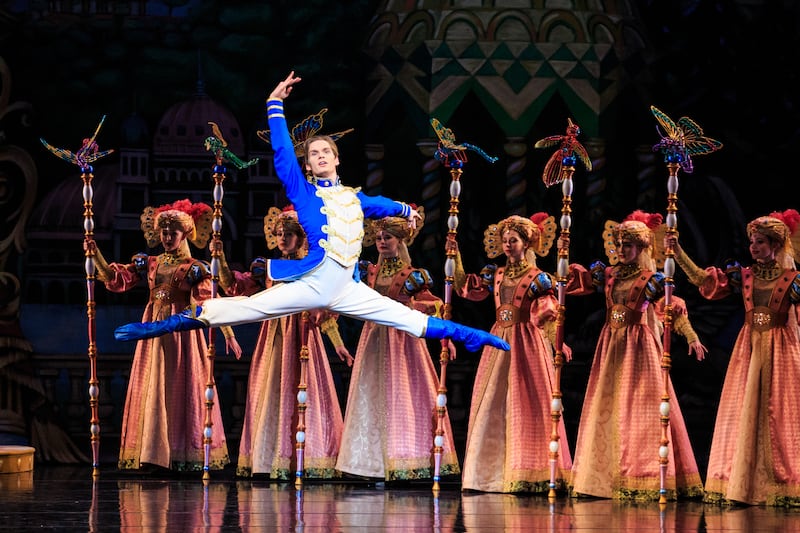 Soloist Alexander MacFarlan in Ballet West's updated "The Nutcracker," which runs at Capitol Theatre through Dec. 30.