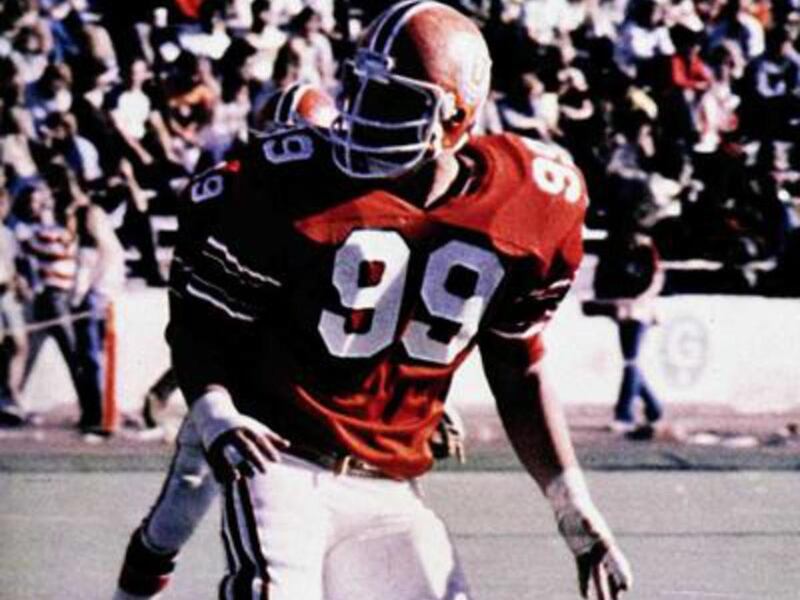 Defensive tackle Steve Clark was a first-team All-American at the University of Utah in 1981.