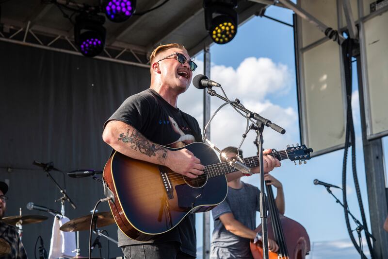 Zach Bryan performs at the Railbird Music Festival on Sunday, Aug. 29, 2021, in Lexington, Ky.