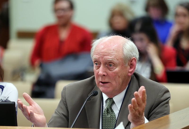 FILE - Rep. Lynn Hemingway, D-Millcreek, speaks at the Capitol in Salt Lake City on Tuesday, Feb. 14, 2017.