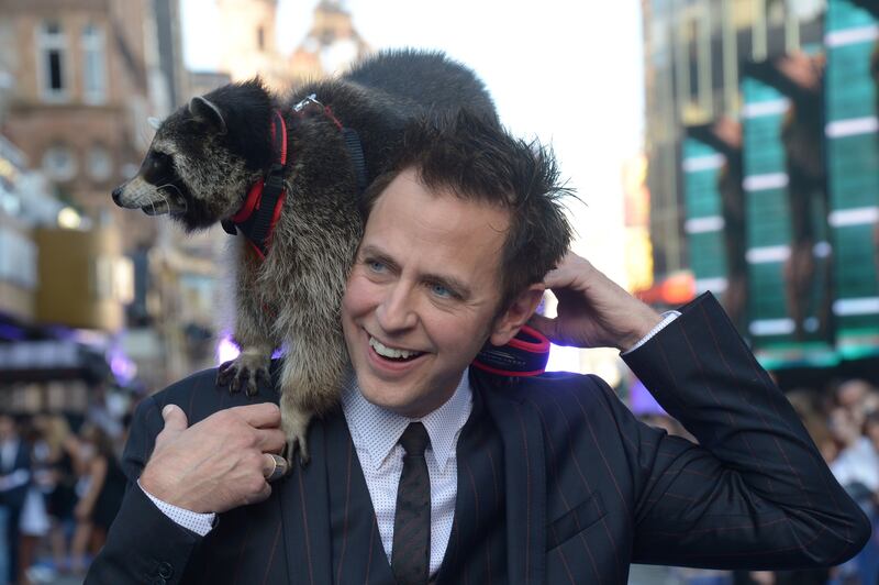 Writer and director James Gunn attends the "Guardians of the Galaxy" premiere in Leicester Square, London on Thursday, July, 24, 2014.