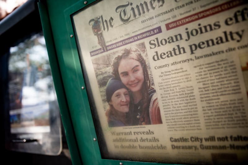 Crystal Turner and Kylen Schulte are pictured on the front page of The Times-Independent on Sunday, Sept. 19, 2021.