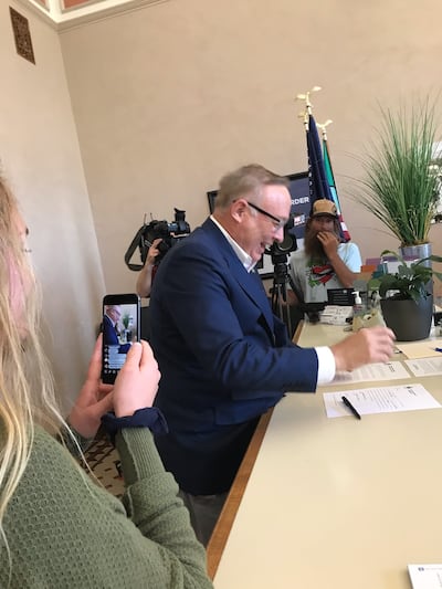 Former Utah Sen. Jim Dabakis officially filed as a candidate for the Salt Lake City mayor's race Wednesday, June 5, 2019.