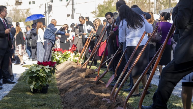 The groundbreaking ceremony for the Torreón Mexico Temple on Saturday, Dec. 10, 2022.