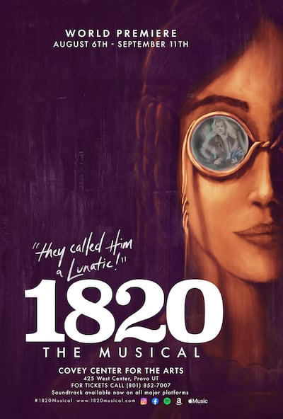 The movie poster for “1820: The Musical,” depicts Emma Smith, wife of Latter-day Saint founder Joseph Smith.