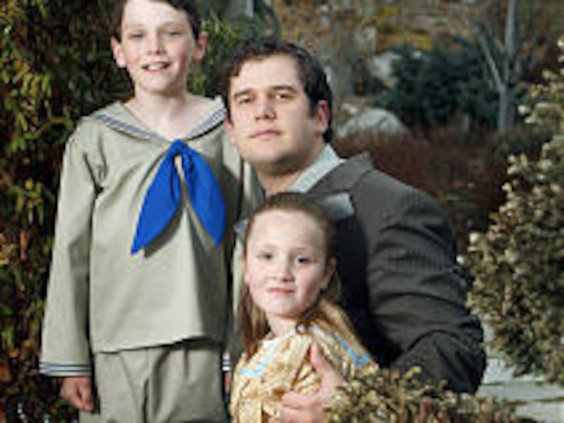Trevor Elzey, left, as Colin Craven, Kevin Goertzen as Archibald Craven and MaKenna Tinney as Mary Lennox are the lead characters in Provo Theater Company's excellent "The Secret Garden."