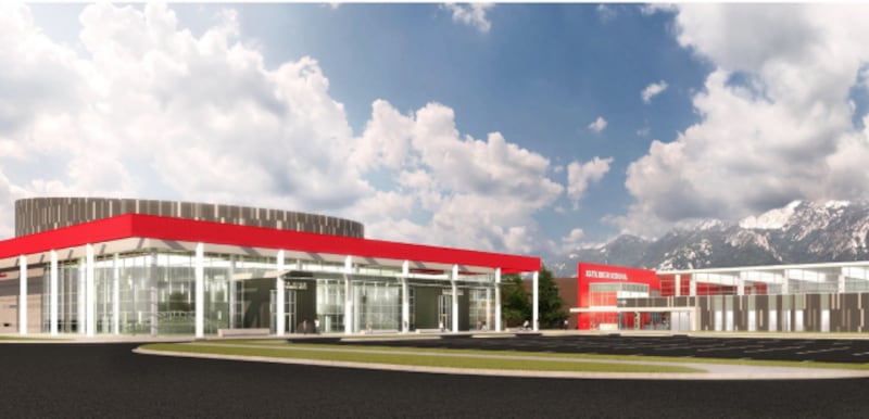 An artists rendering of the Alta High School remodel.