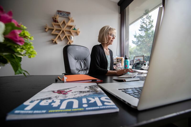 Ski Utah's Raelene Davis in the company's Salt Lake City offices on Friday, July 13, 2018.