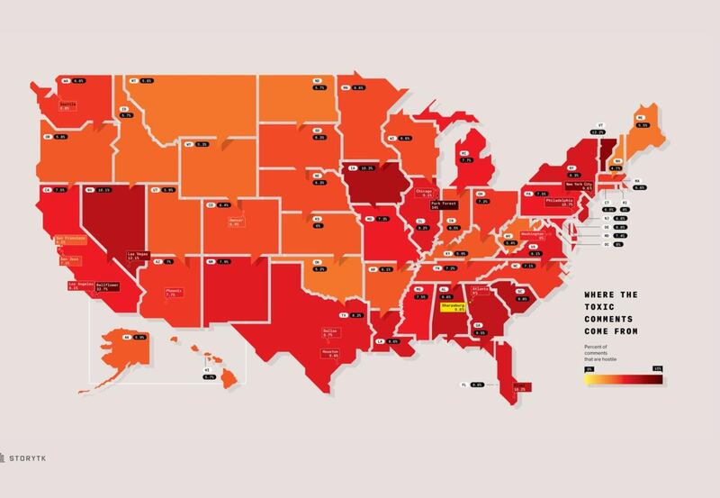 Disqus, an online commenting platform, looked into where the internet trolls live its latest partnership with WIRED.
