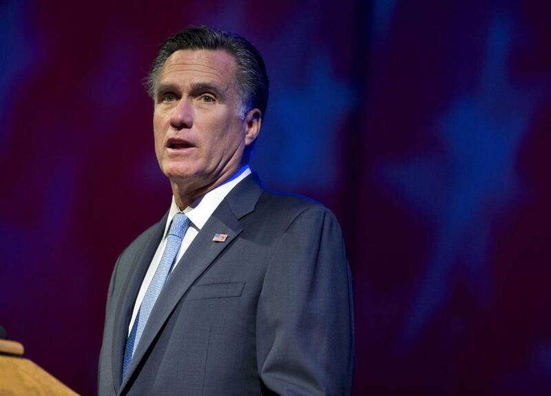 Republican presidential candidate, former Massachusetts Gov. Mitt Romney speaks to the American Legion National Convention on Wednesday, Aug. 29, 2012 in Indianapolis. When Romney commented at a fundraiser that 47 percent of voters were locked into Obama