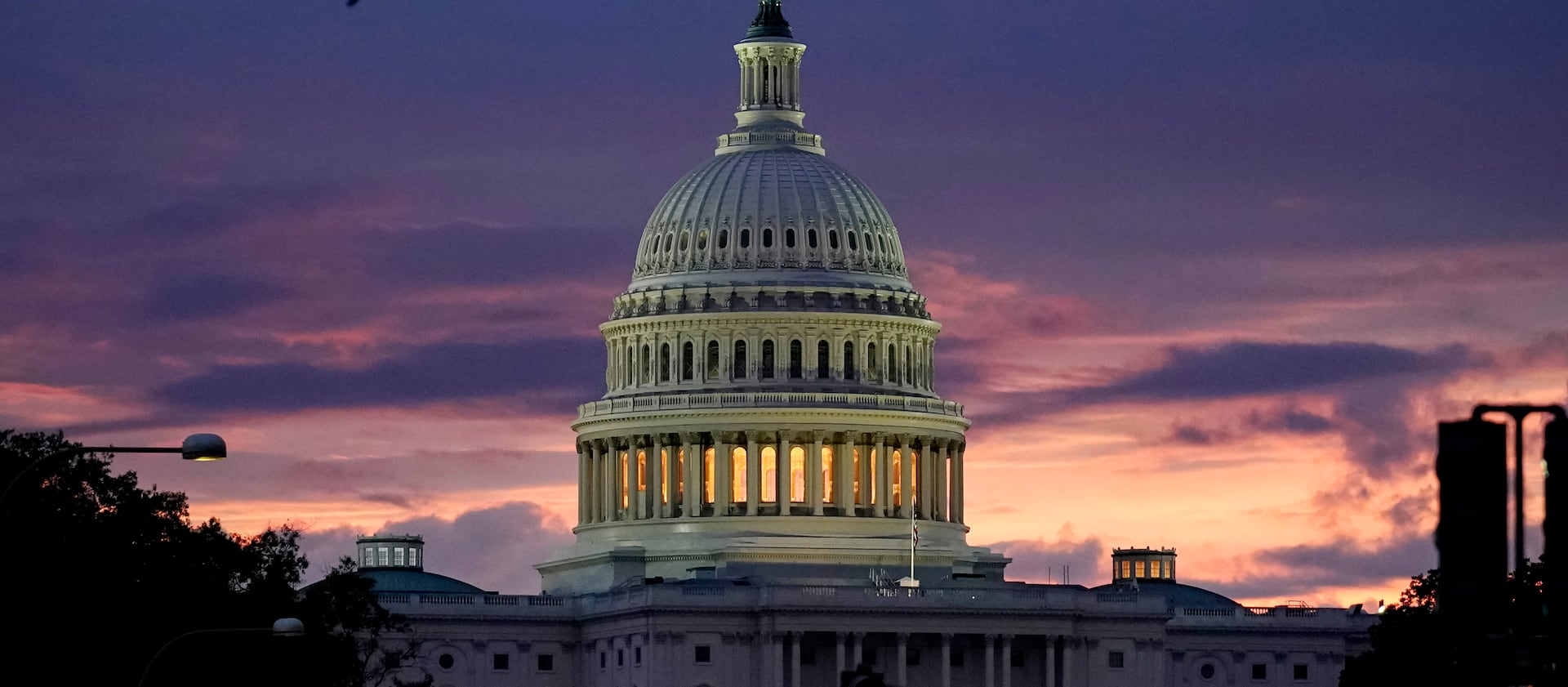 The Capitol is seen at dawn in Washington, on Election Day, Tuesday, Nov. 2, 2021.