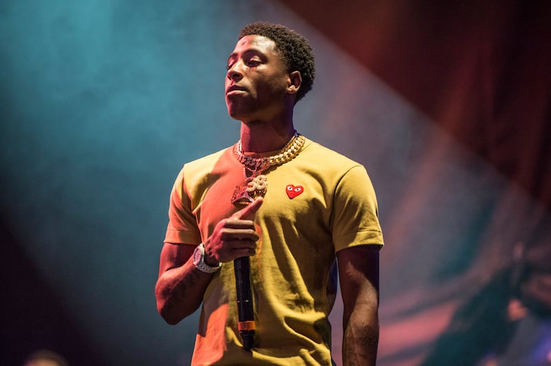 YoungBoy Never Broke Again performs at the Lil’ WeezyAna Fest at Champions Square in New Orleans.