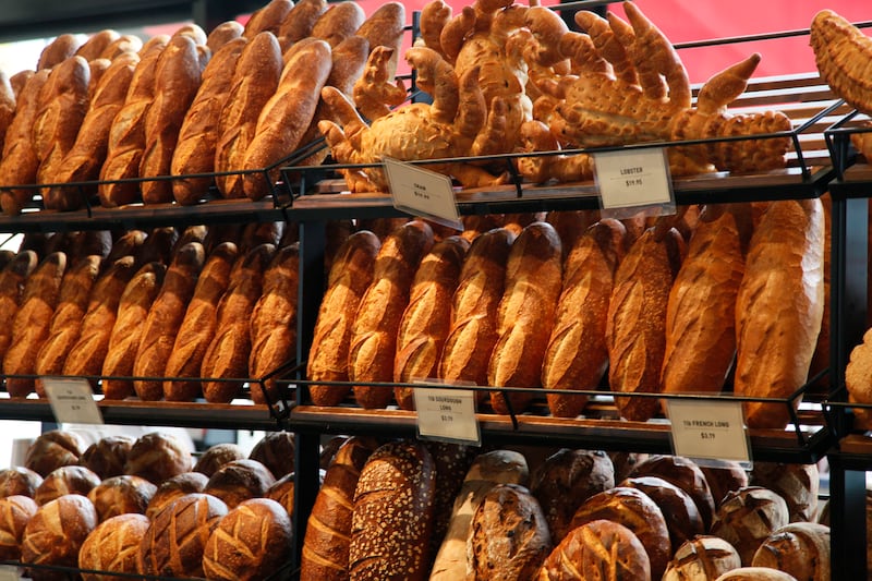 Loaves of sourdough bread are shown for sale at a bakery in San Francisco, Wednesday, Feb. 4, 2009.