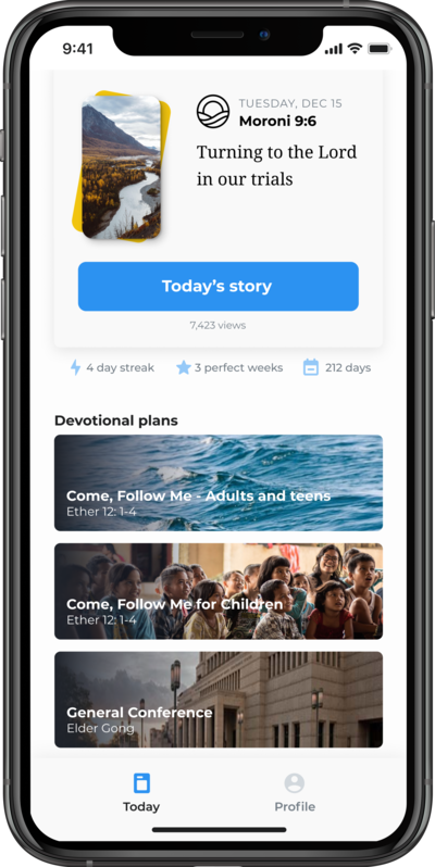 The Come Follow Me app is designed to help Latter-day Saints establish a habit of daily scripture study.