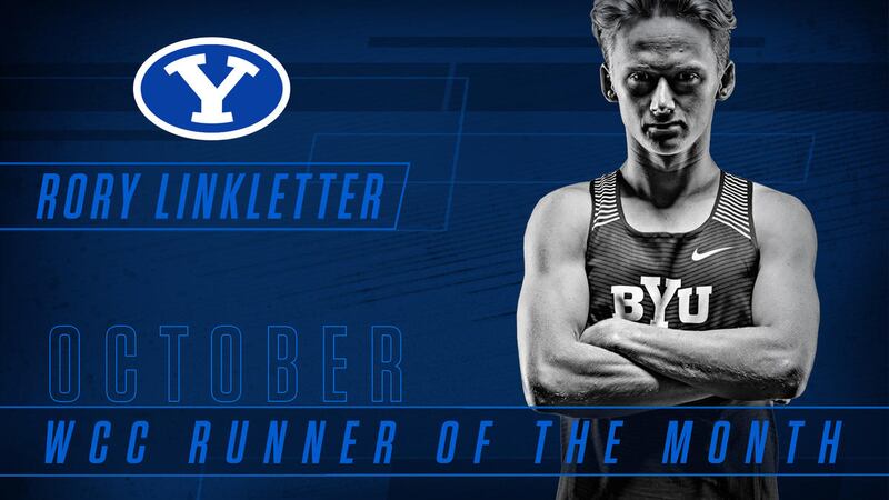 Rory Linkletter was named the WCC Men's Runner of the Month for October.