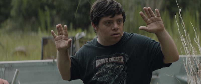 Zack Gottsagen in "The Peanut Butter Falcon."