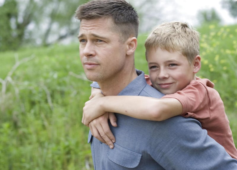 Brad Pitt and Laramie Eppler in "The Tree of Life."