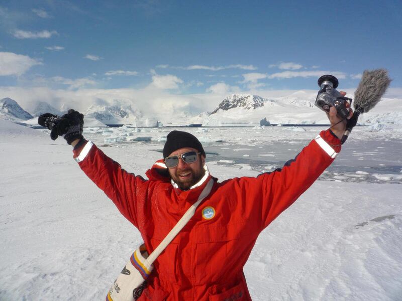 In this November 2010 photo released by PR By The Book, Michael Wigge is seen in Antarctica at the end of a 25,000-mile trip that began in Berlin. Wigge embarked on his journey without a penny in his pocket, hitchhiking, bartering and working his way thro