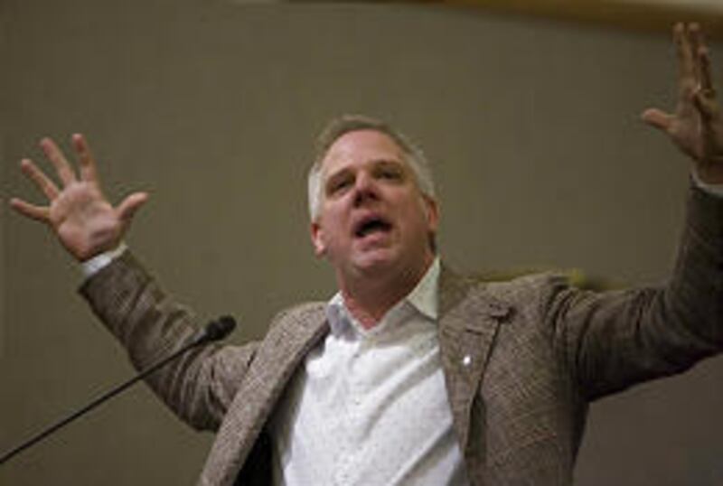 Conservative radio talk show host Glenn Beck speaks at LDS Single Adult Conference in 2007.