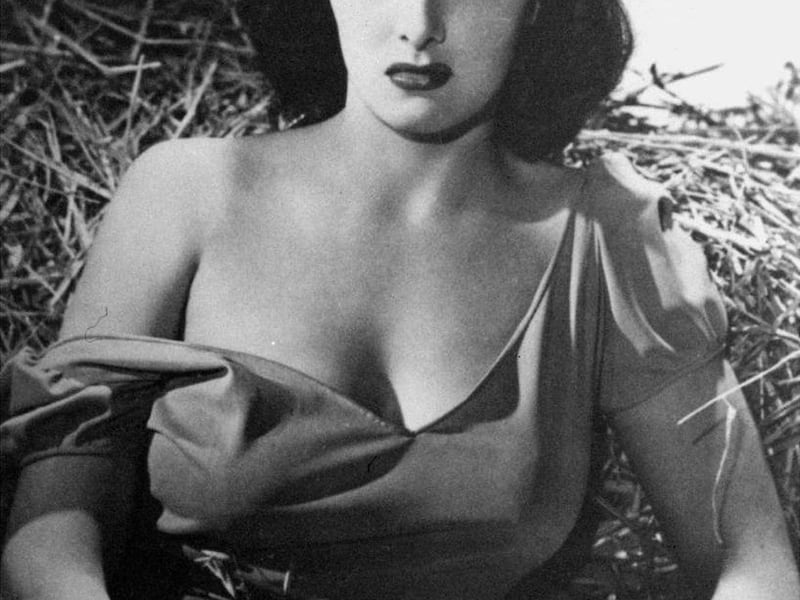 FILE - In this file handout photo, Jane Russell is shown in a scene from the movie "The Outlaw." A family member on Monday, Feb. 28, 2011 said Russell, stunning star of 1940s and 1950s films, has died at age 89. (AP File Photo) NO SALES