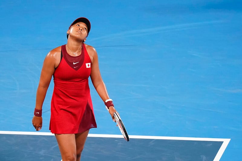 Naomi Osaka, of Japan at the 2020 Summer Olympics.