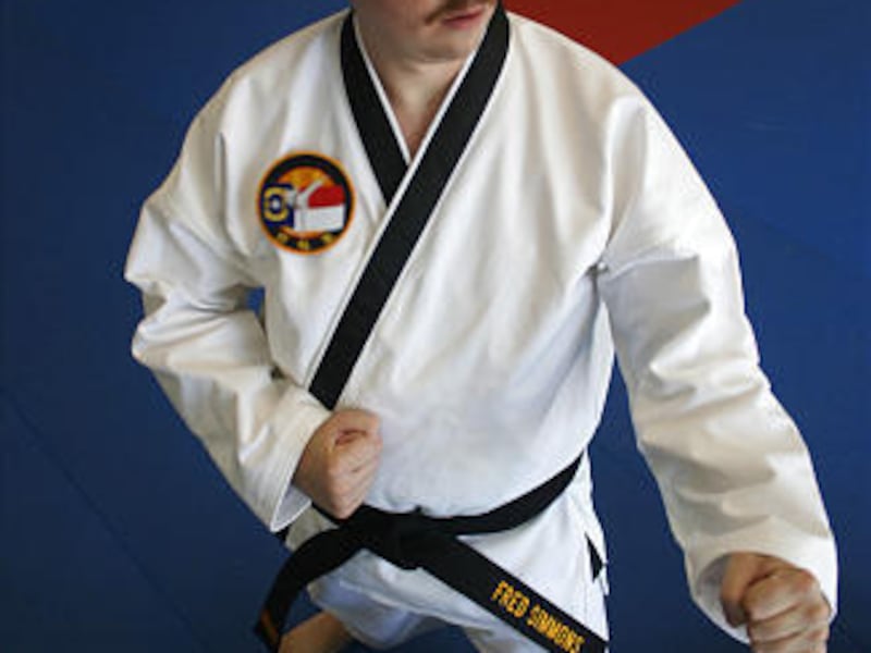 Danny McBride as Fred Simmons in "The Foot Fist Way."