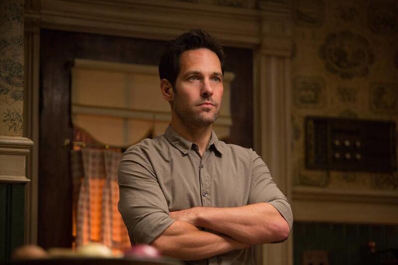 Paul Rudd plays Scott Lang/Ant-Man in “Ant-Man.”