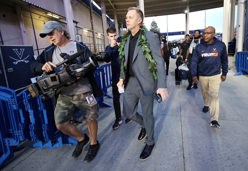 Virginia Cavaliers head coach Bronco Mendehall