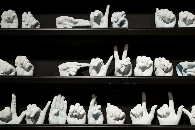 A detail of "Ask of God," by Janna Siebert, is pictued during a media preview for the 11th International Art Exhibition at the Church History Museum in Salt Lake City on Tuesday, March 12, 2019.