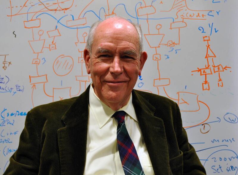 In this undated photo released by the Inamori Foundation, American computer scientist Ivan Sutherland, is shown. Sutherland, 74, has won Japan's annual Kyoto Prize for his contributions to computer graphics technology and interactive interfaces that allow