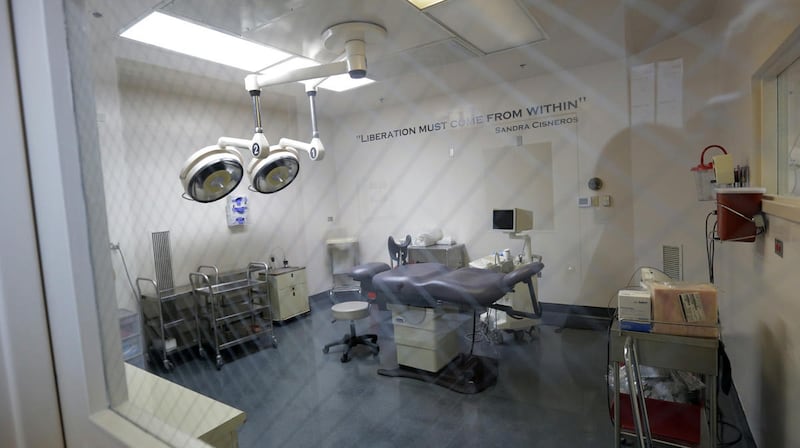 A medical operating room is seen through a door window during a tour at Whole Woman’s Health of San Antonio, Tuesday, Feb. 9, 2016, in San Antonio. The Supreme Court will soon hear Whole Woman's Health’s challenge to HB2, Texas legislation that requires