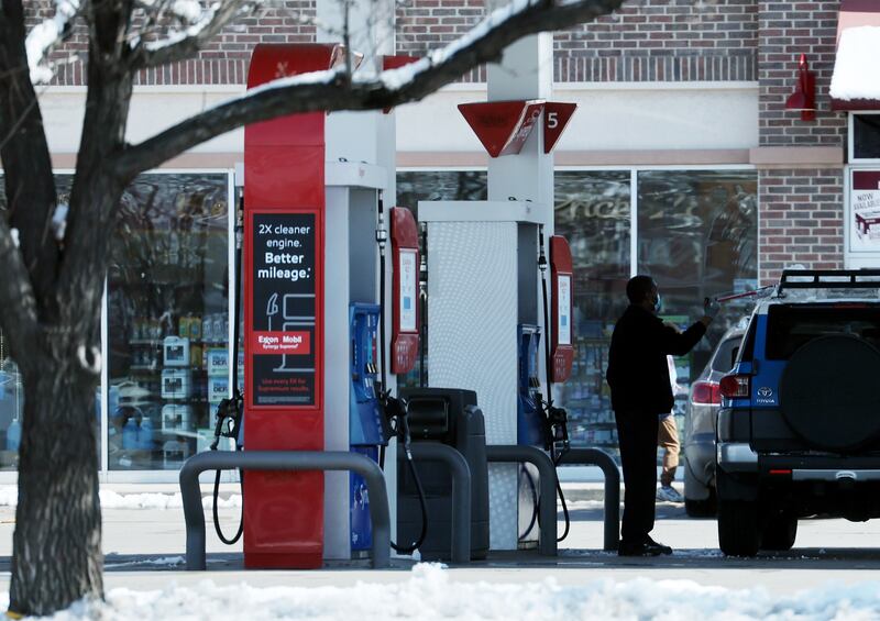 Gas prices in and around Salt Lake City are advertised on Monday, March 7, 2022.