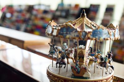 One of Grandma's Christmas decorations sits on a piano at Bill Harris Music in Provo on Friday, June 14, 2019. Bill Harris Music is a third-generation family establishment.