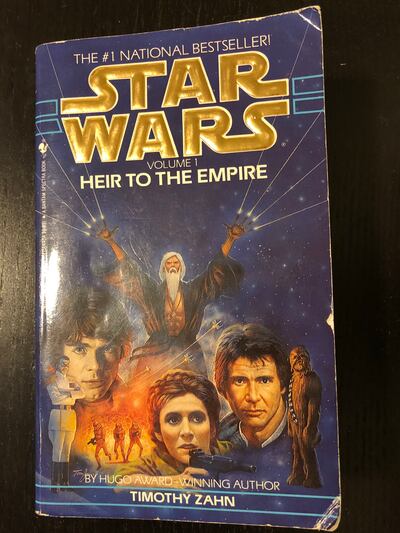 A photo of "Heir to the Empire" from "The Thrawn Trilogy."