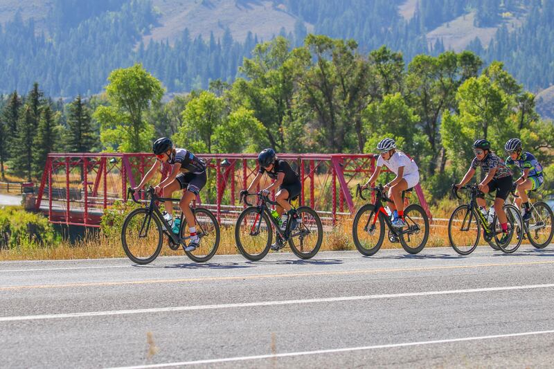 Racers participate in LoToJa, which begins in Logan, Utah, and ends 203 miles later in Jackson Hole, Wyoming.